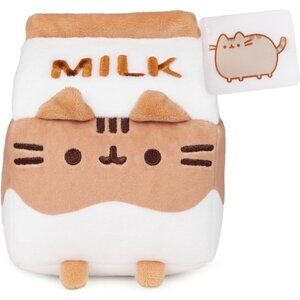 Pusheen Chocolate Milk Plush Cat Stuffed Animal for Ages 8 and Up Brown/White 6”